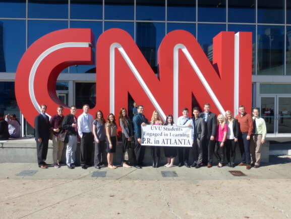 Stephen Whyte - taking students to CNN headquarters in Atlanta