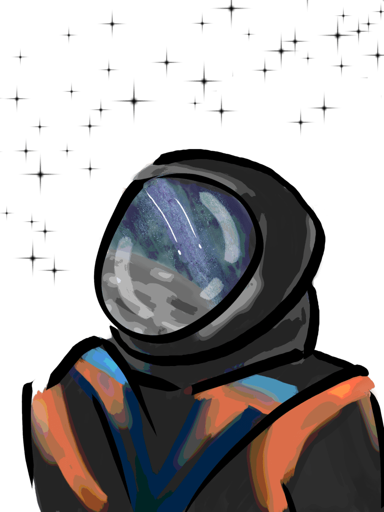 UVU REVIEW student in astronaut suit exploring space stars at Utah Valley University, highlighting campus innovation, student achievements, and academic excellence.